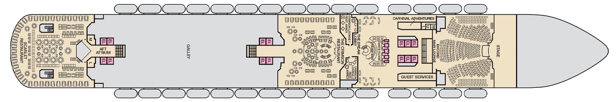 Deck 3 - Lobby plan